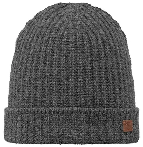 Barts Birk Berretto Uomo Grigio Dark Heather Taglia Unica