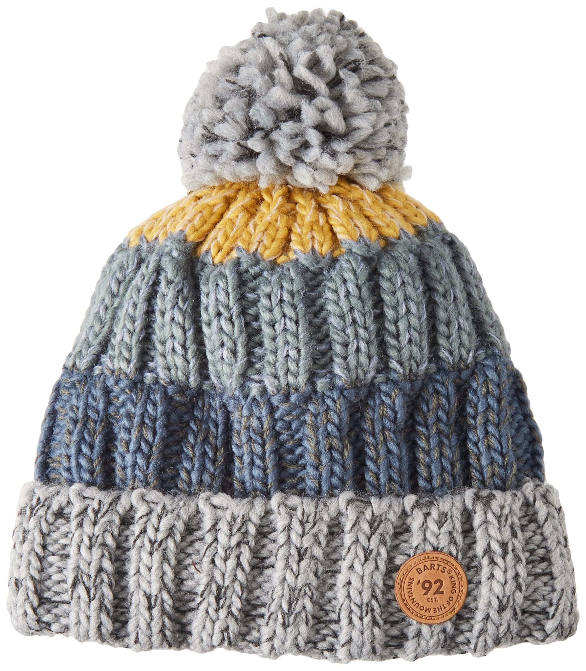 Barts Wilhelm Berretto Bambino Grigio Antracite con Pompon