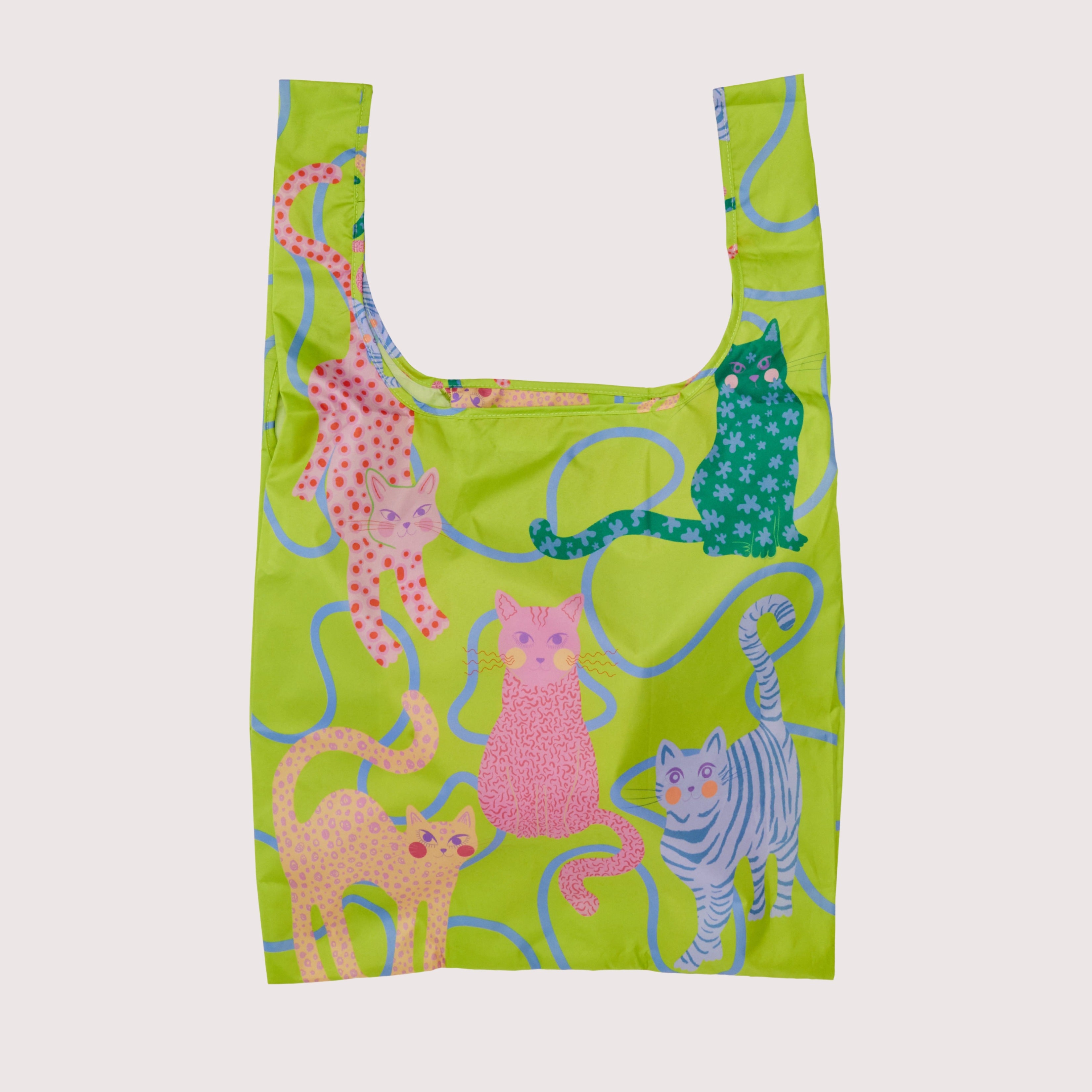 Original Duckhead Set Ombrello + Shopper Lime Arty Cats Gatti
