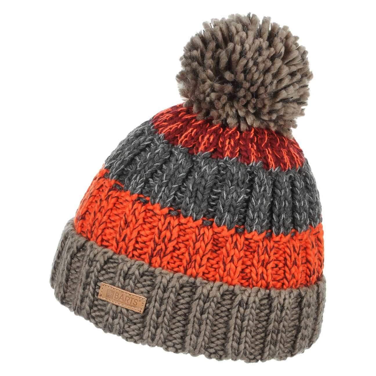 Barts Wilhelm Berretto con Pompon Cedar con Risvolto