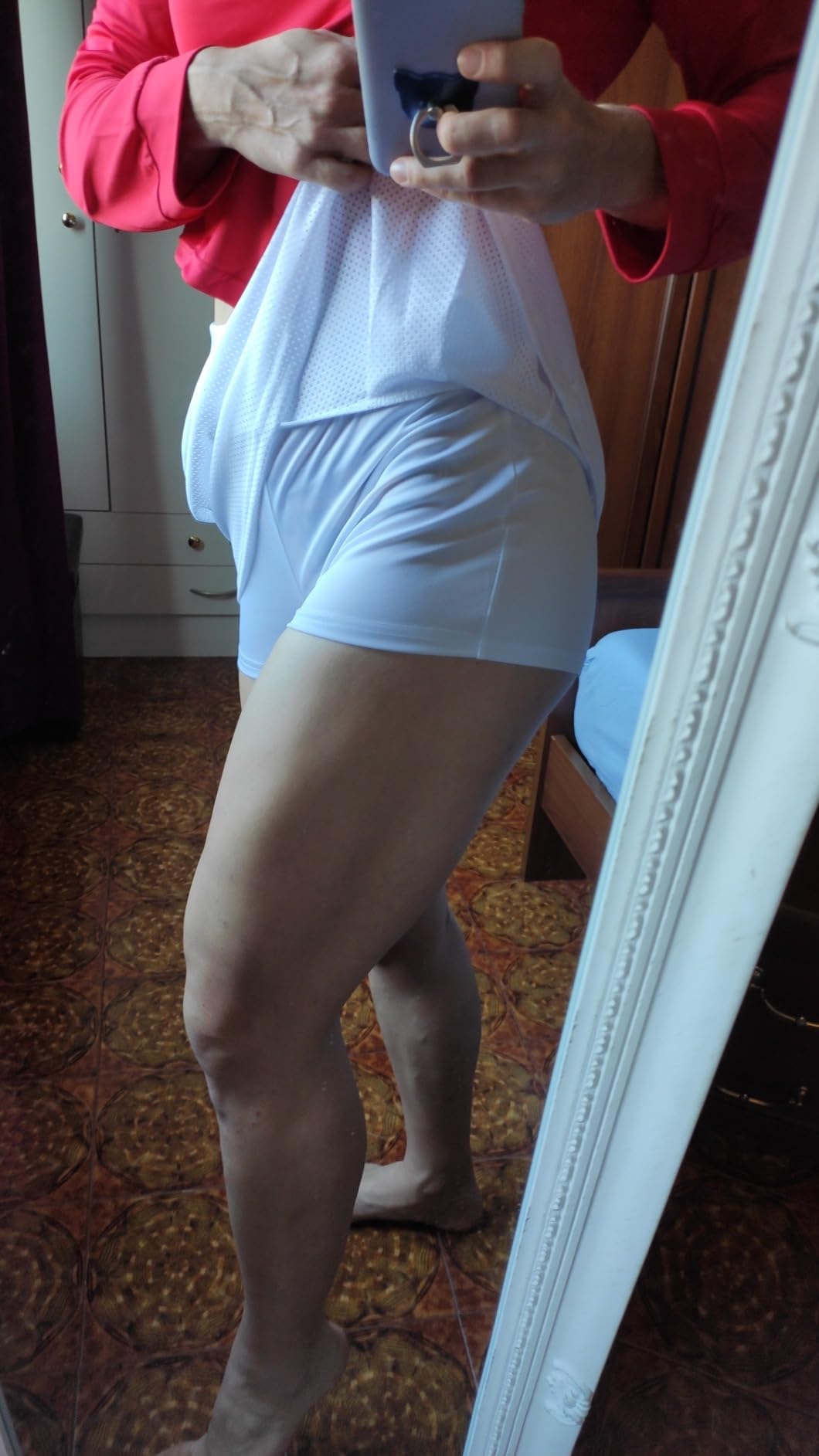 ThreeH Gonna Tennis Donna Pieghettata con Short Traspirante