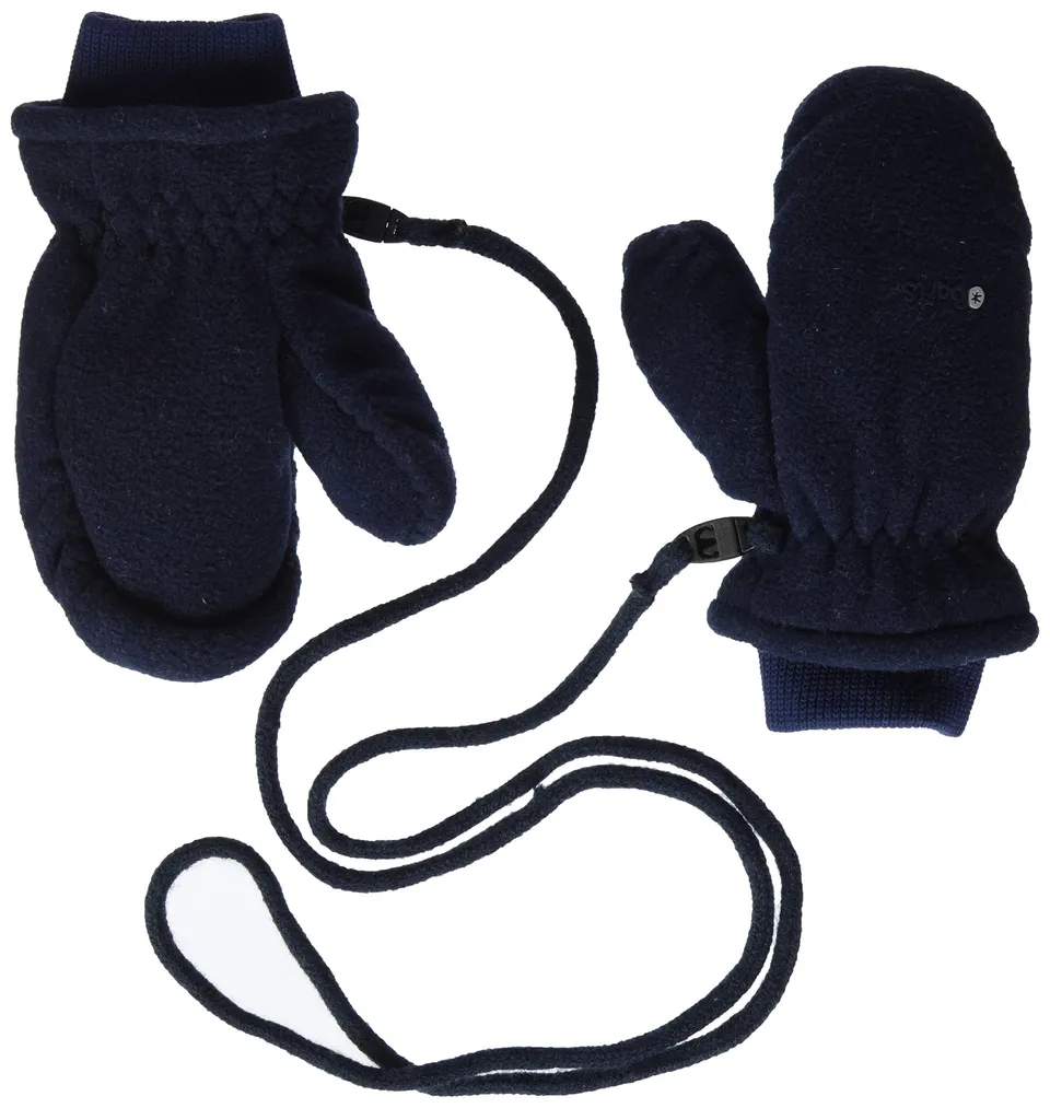 Barts Fleece Mitts Muffole Pile Bimbo Nero