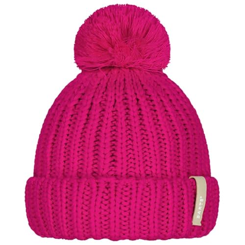 Barts Joellah Berretto Bambina Magenta con Pon Pon Pile
