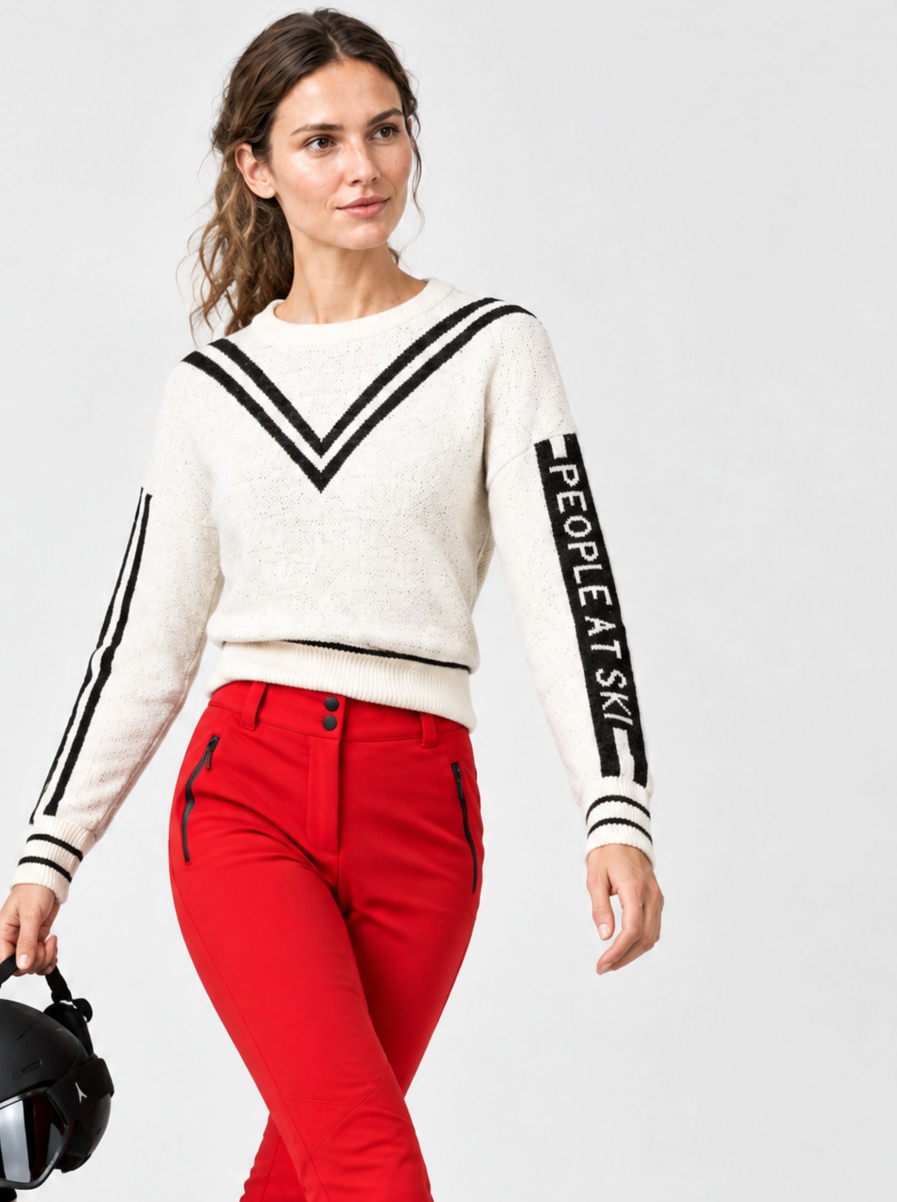 Pipolaki People At Ski maglione donna jacquard taglia M