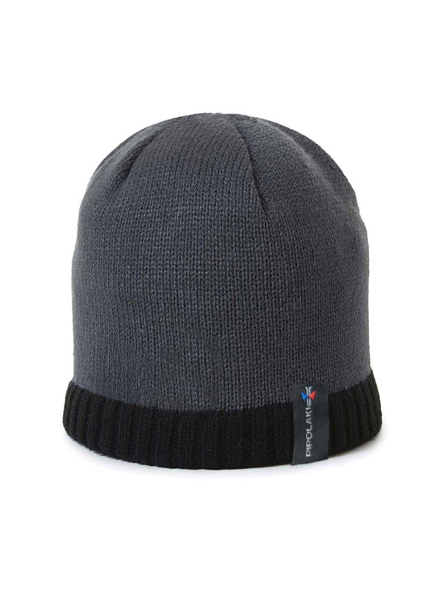 Pipolaki Mesa Berretto Uomo Pile Nero
