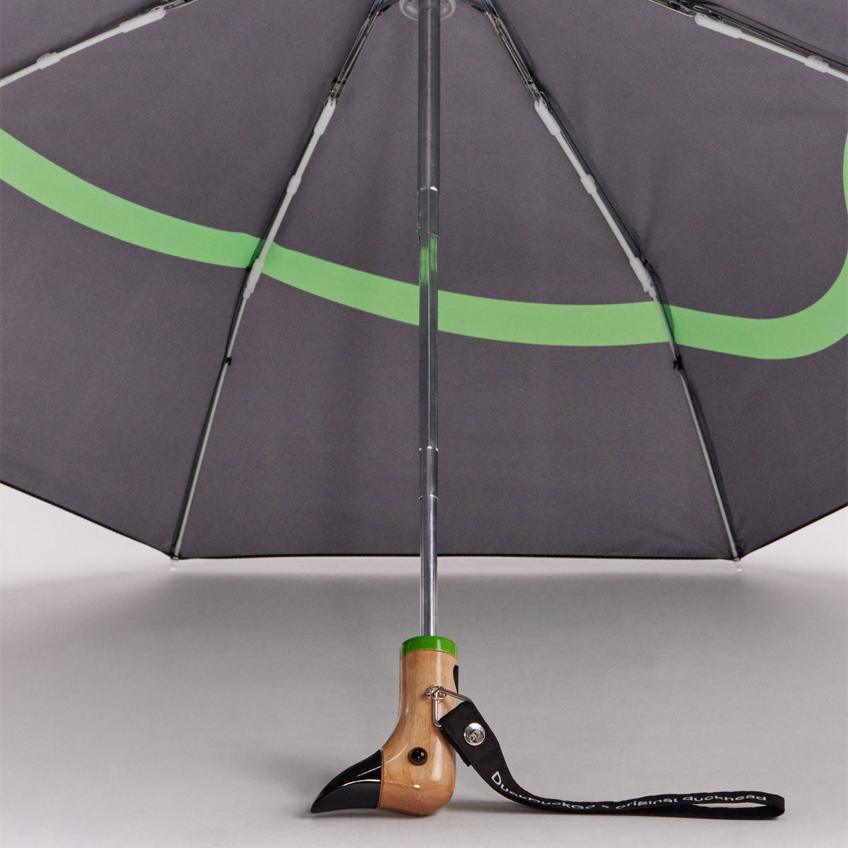 Original Duckhead DuckDuckGo ombrello compatto verde papera