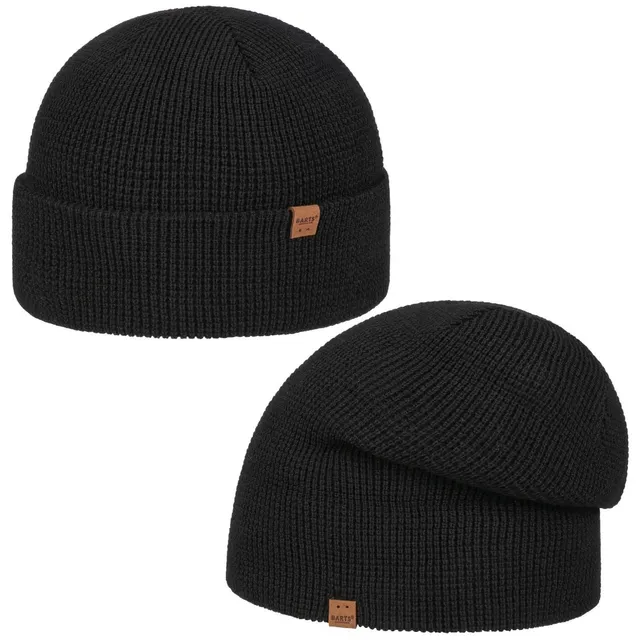 Barts Coler Beanie berretto unisex nero riciclato