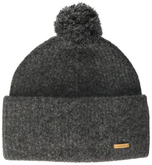 Barts Neluma Berretto Donna Grigio con Pompon Lana Yak
