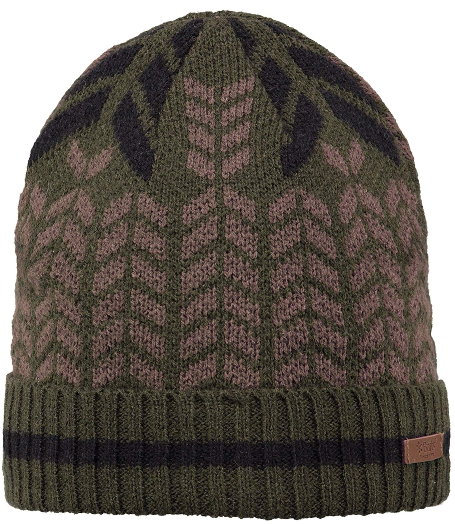 Barts Beanies Berretto Uomo Verde Kaki Pile Taglia Unica