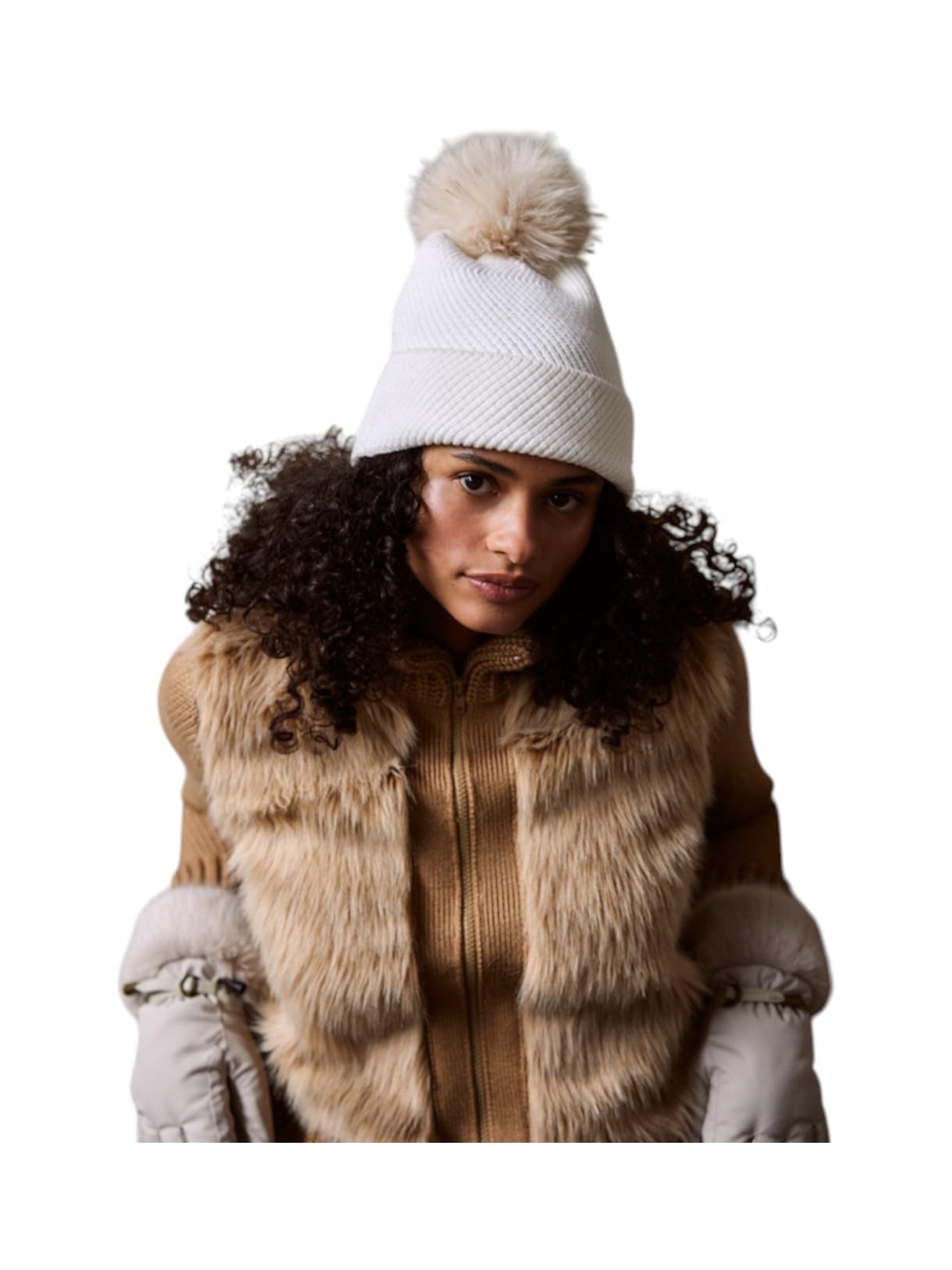 Barts Rosamaria Berretto Crema Invernale Maglia