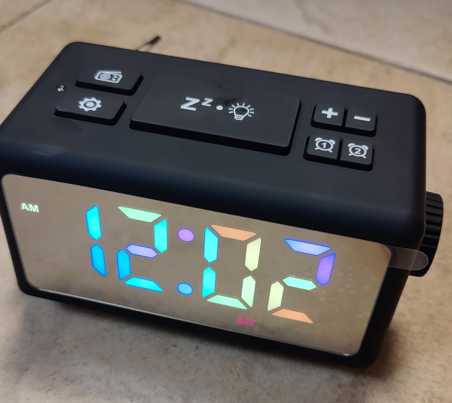 ThreeH radiosveglia RGB orologio bianco doppia sveglia