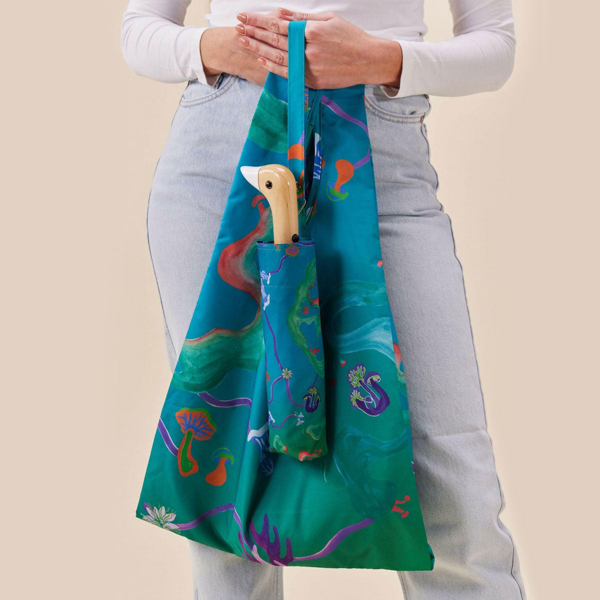 Original Duckhead Rainy Day Sets Aqua Fungi Bundle ombrello