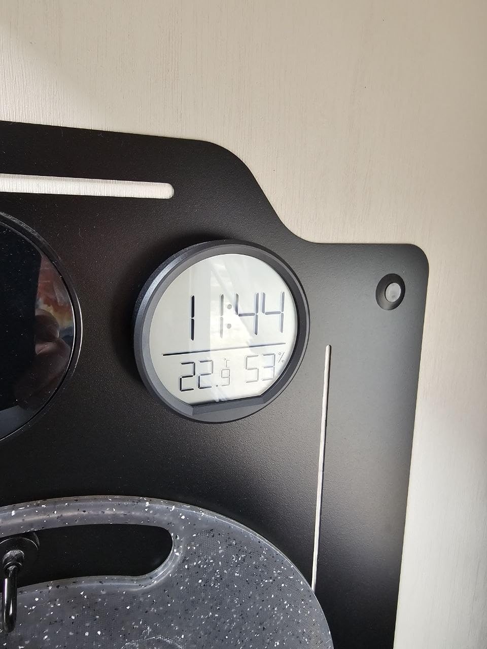 ThreeH Sveglia Multifunzione Orologio Digitale Bianco Temperatura Umidita