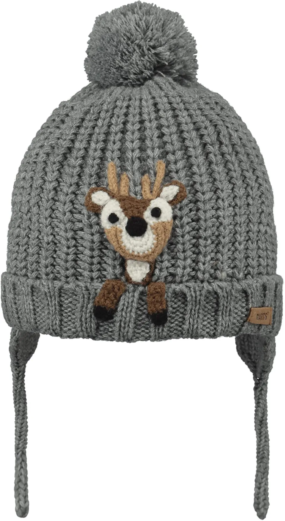 Barts Dayle Berretto Bimbo 47 Grigio Pile con Pompon