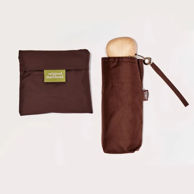 Original Duckhead Espresso Mini Set ombrello + borsa marrone