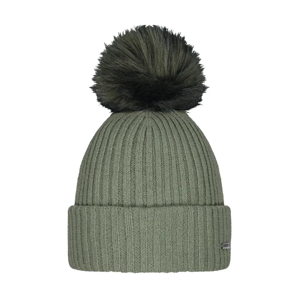 Barts Kenzie Berretto Donna Verde Pom Pom