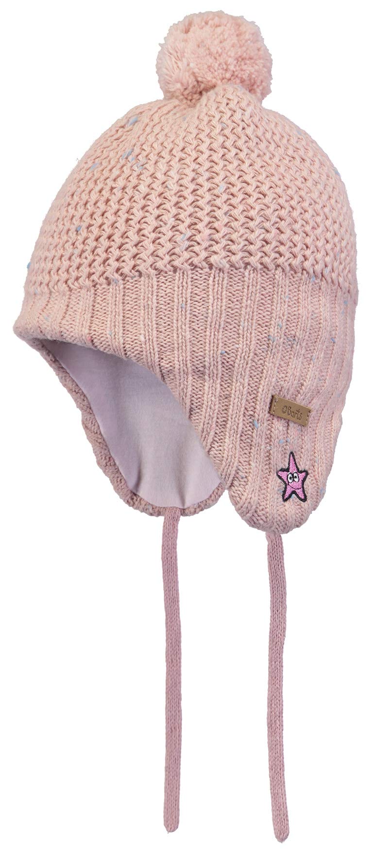Barts Chip Berretto stella 08 rosa in cotone maglia fine