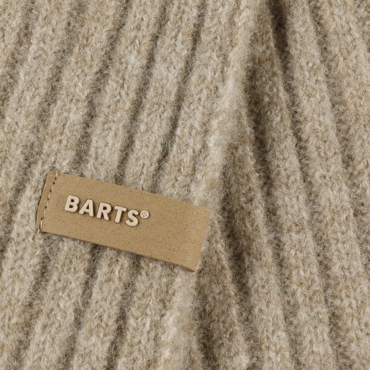 Barts Banxs sciarpa a maglia beige lana invernale
