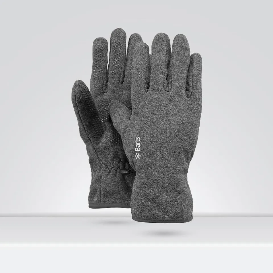 Barts Fleece Guanti pile grigio taglia unica