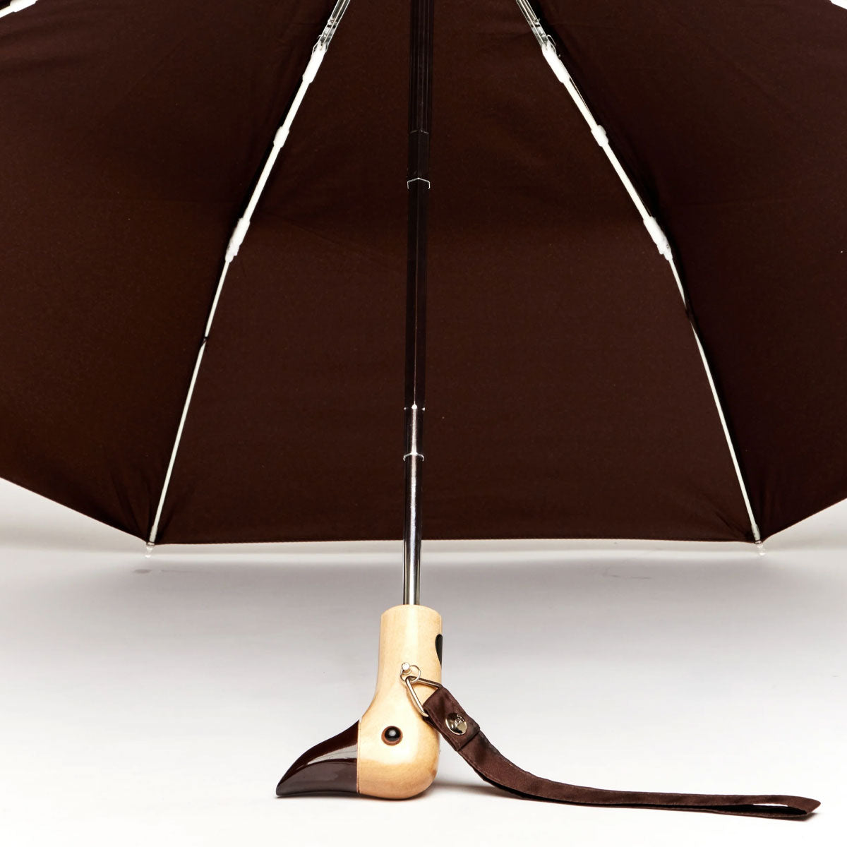 Original Duckhead Espresso Ombrello Compatto Marrone