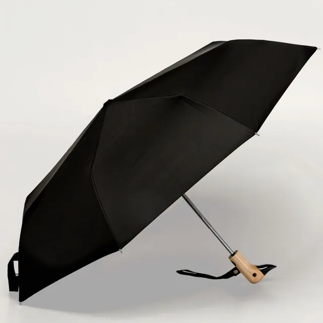 Original Duckhead Black Duck Ombrello Antipioggia Nero Riciclato
