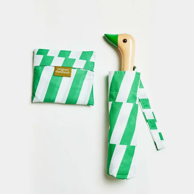 Original Duckhead Kelly Bars set ombrello verde + borsa righe