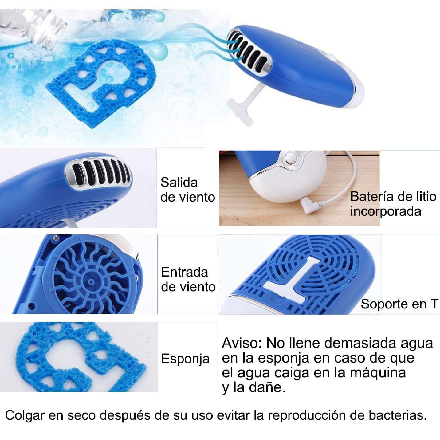 ThreeH USB Fridges F015 mini ventilatore portatile rosa chiaro USB