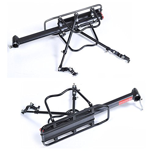 ThreeH BK43 portapacchi bici in alluminio con riflettore