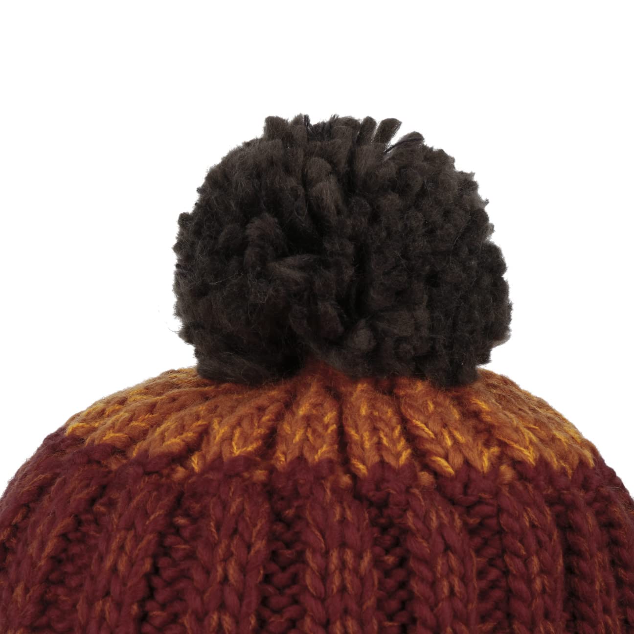 Barts Wilhelm Berretto Uomo Borgogna con Pompon in Maglia