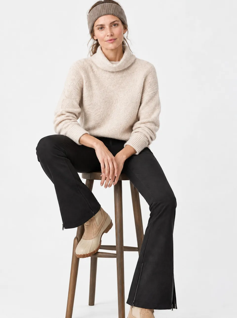 Pipolaki Powder pull donna ecru maglia calda taglia M