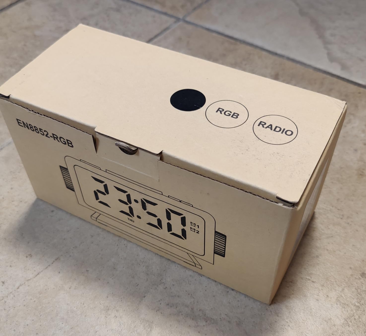 ThreeH radiosveglia RGB orologio bianco doppia sveglia