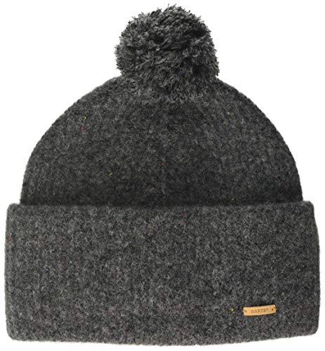 Barts Neluma Berretto Donna Grigio con Pompon Lana Yak