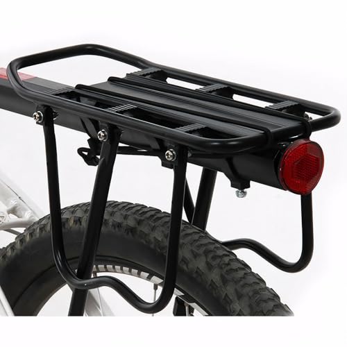 ThreeH BK43 portapacchi bici in alluminio con riflettore