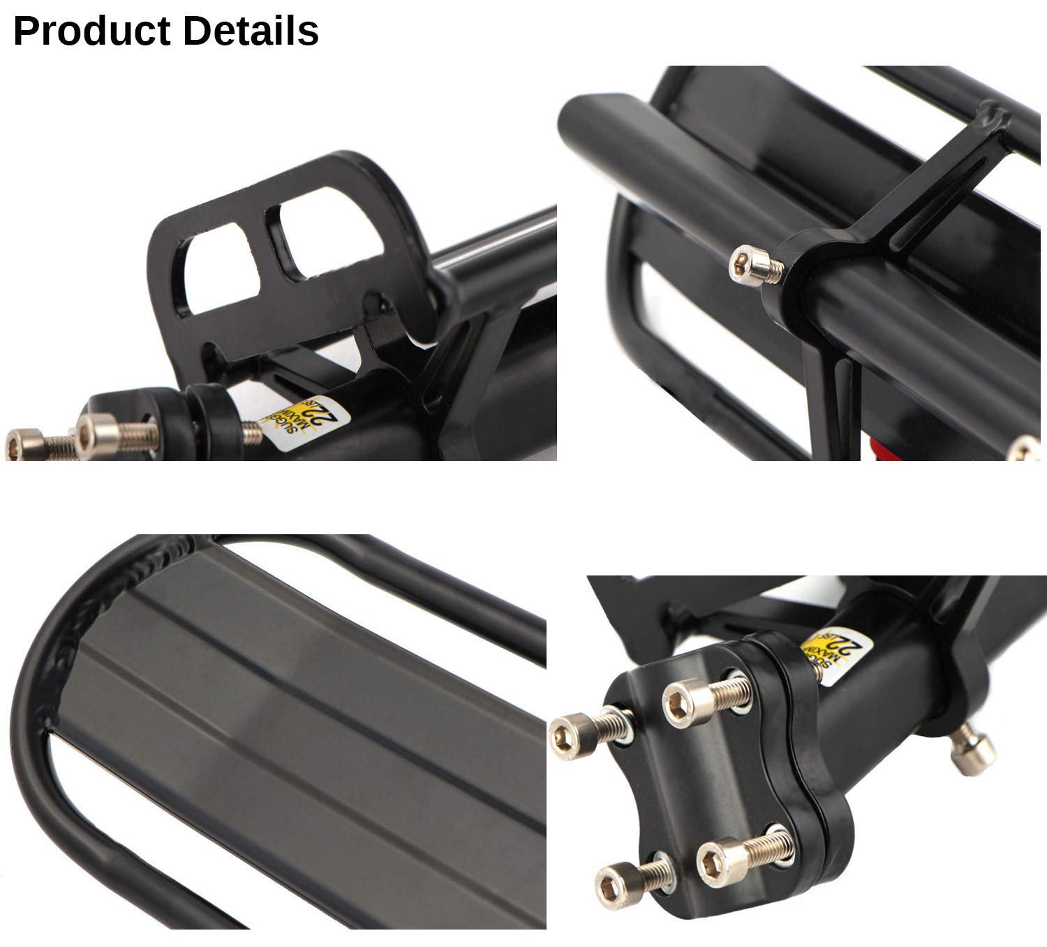 ThreeH Bike Racks BK41 portapacchi bici alluminio regolabile 34 cm