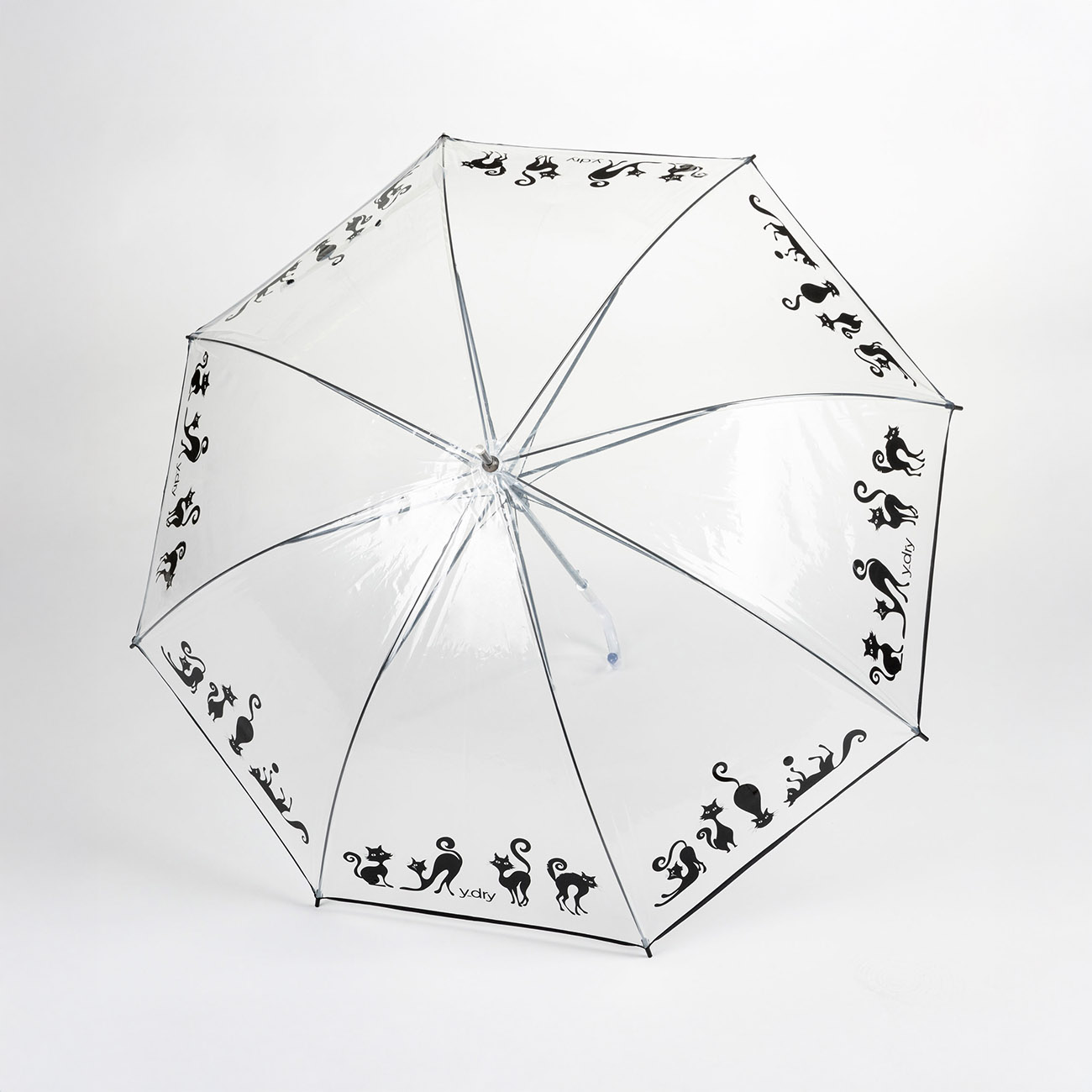 Y-DRY Crystal Ombrello Lungo Trasparente