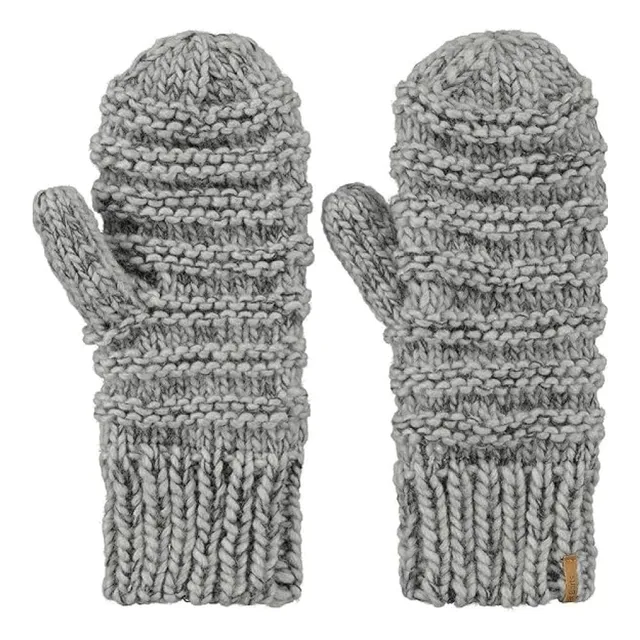 Barts Jasmin Mitts guanti donna grigi lana taglia unica