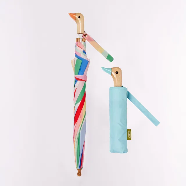 Original Duckhead Me & Mini Me Rainbow Stripes ombrelli adulto + bimbo