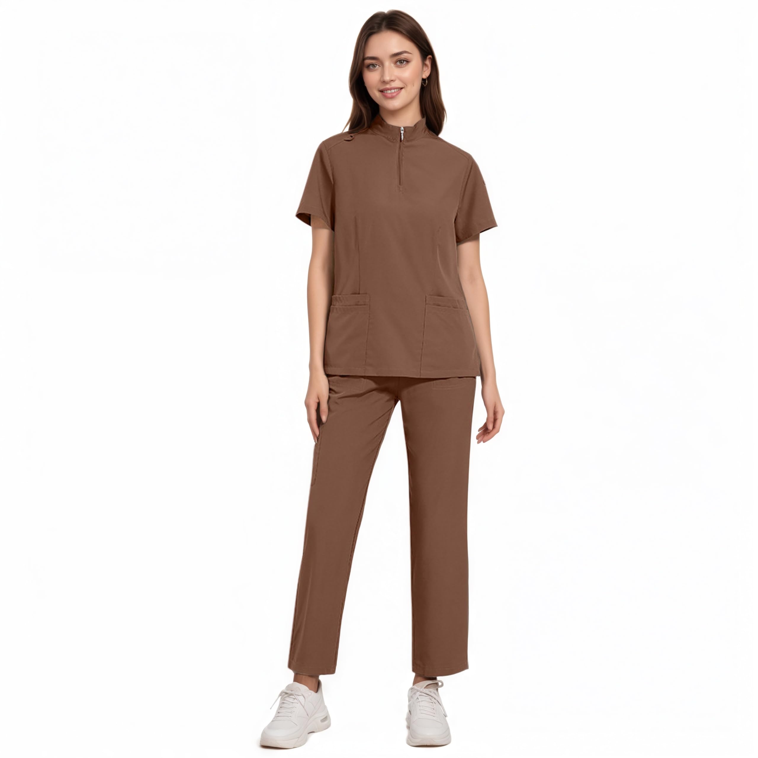 ThreeH divisa medica camice+pantaloni taglia M blu scuro