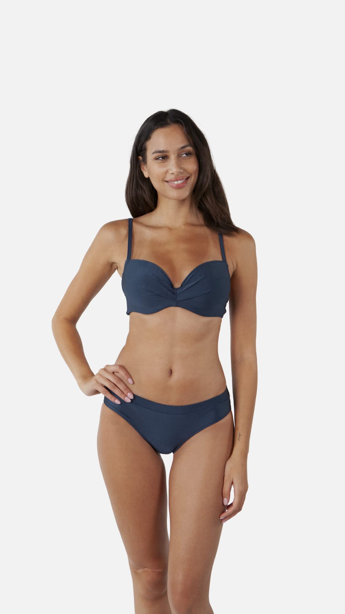 Barts Swimwear top bikini donna 40A/B navy tinta unita