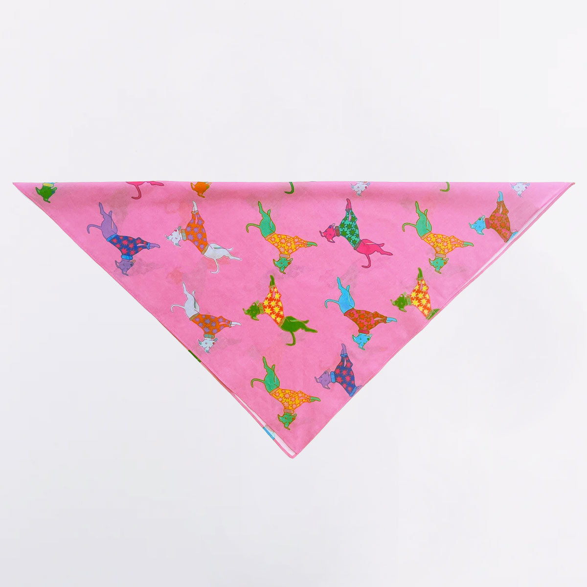 Original Duckhead Bandanas Dogs in Pink Bandana Cane Rosa Cotone
