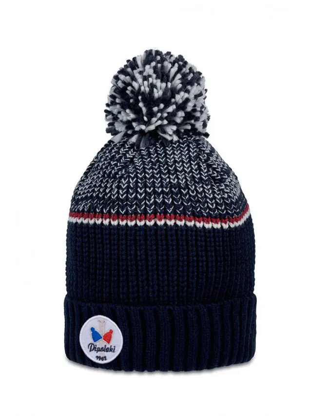Pipolaki Lespi berretto pile pompon bianco