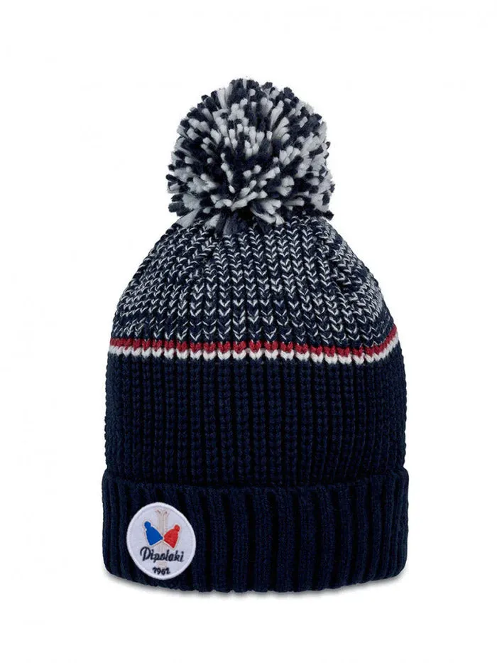 Pipolaki Lespi berretto pile pompon bianco