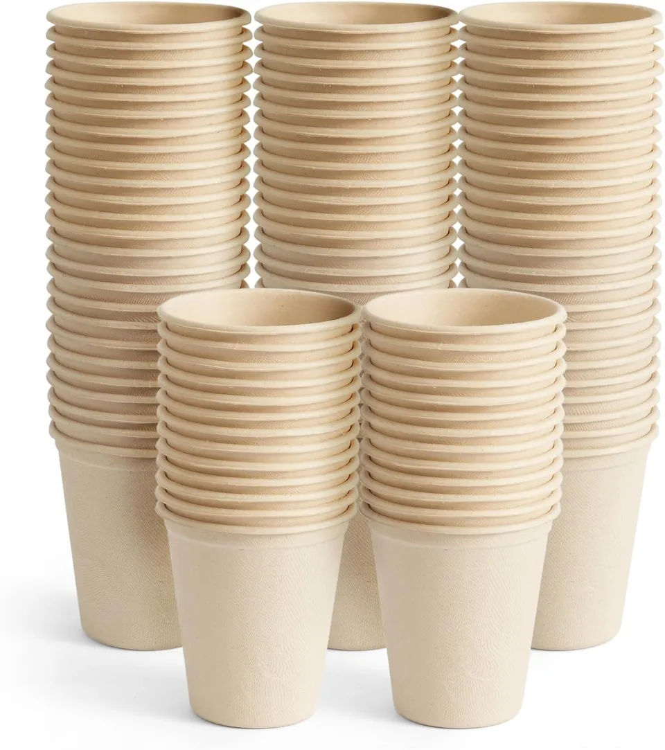 haago Sugarcane Cups bicchieri 370 ml 100 pezzi biodegradabili