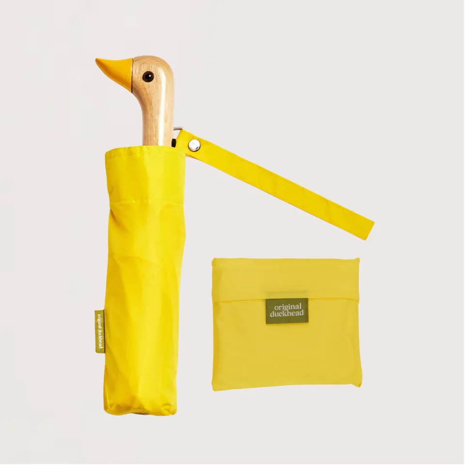 Original Duckhead Yellow Set ombrello + shopper giallo antipioggia