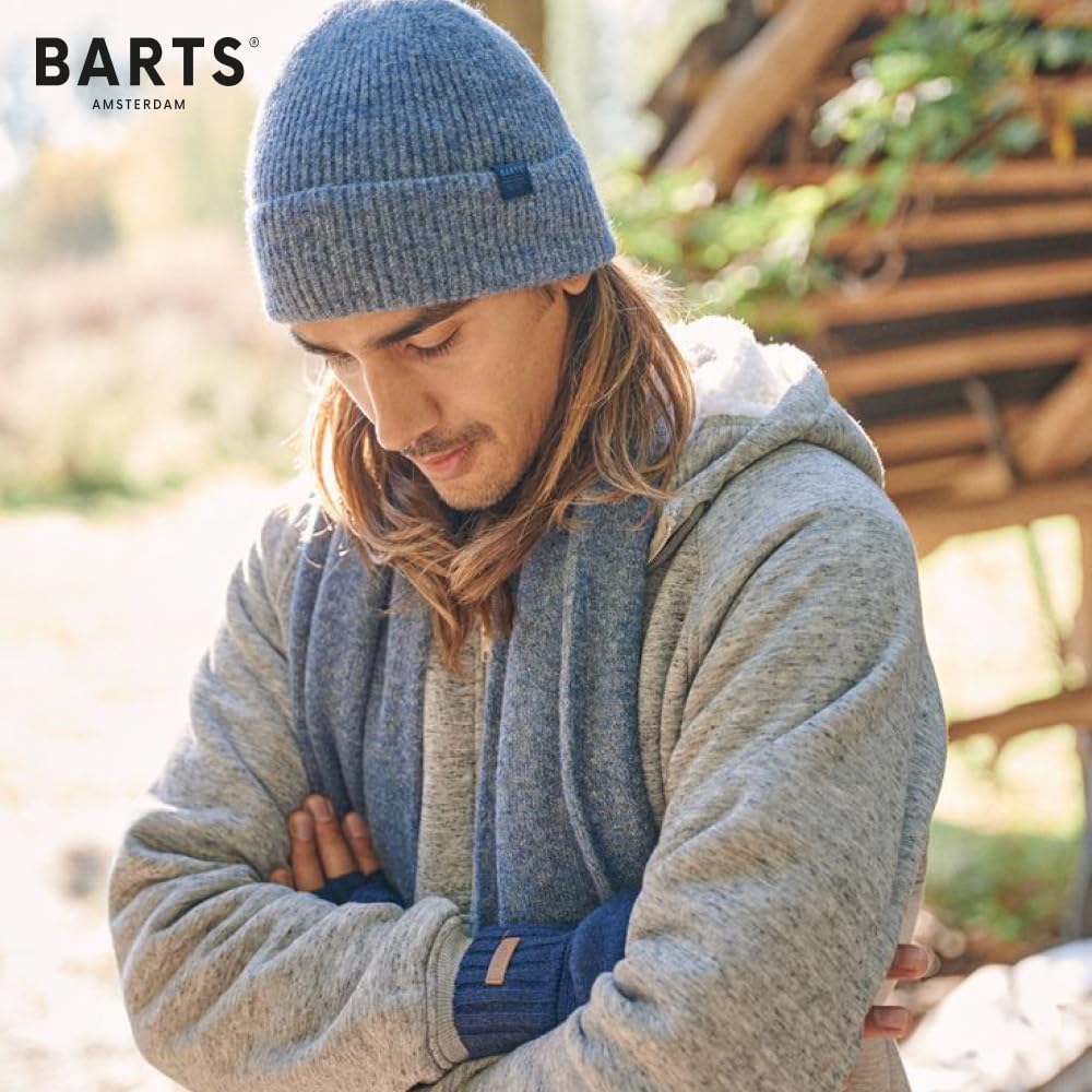 Barts Haakon M-L guanti uomo lana senza dita pile