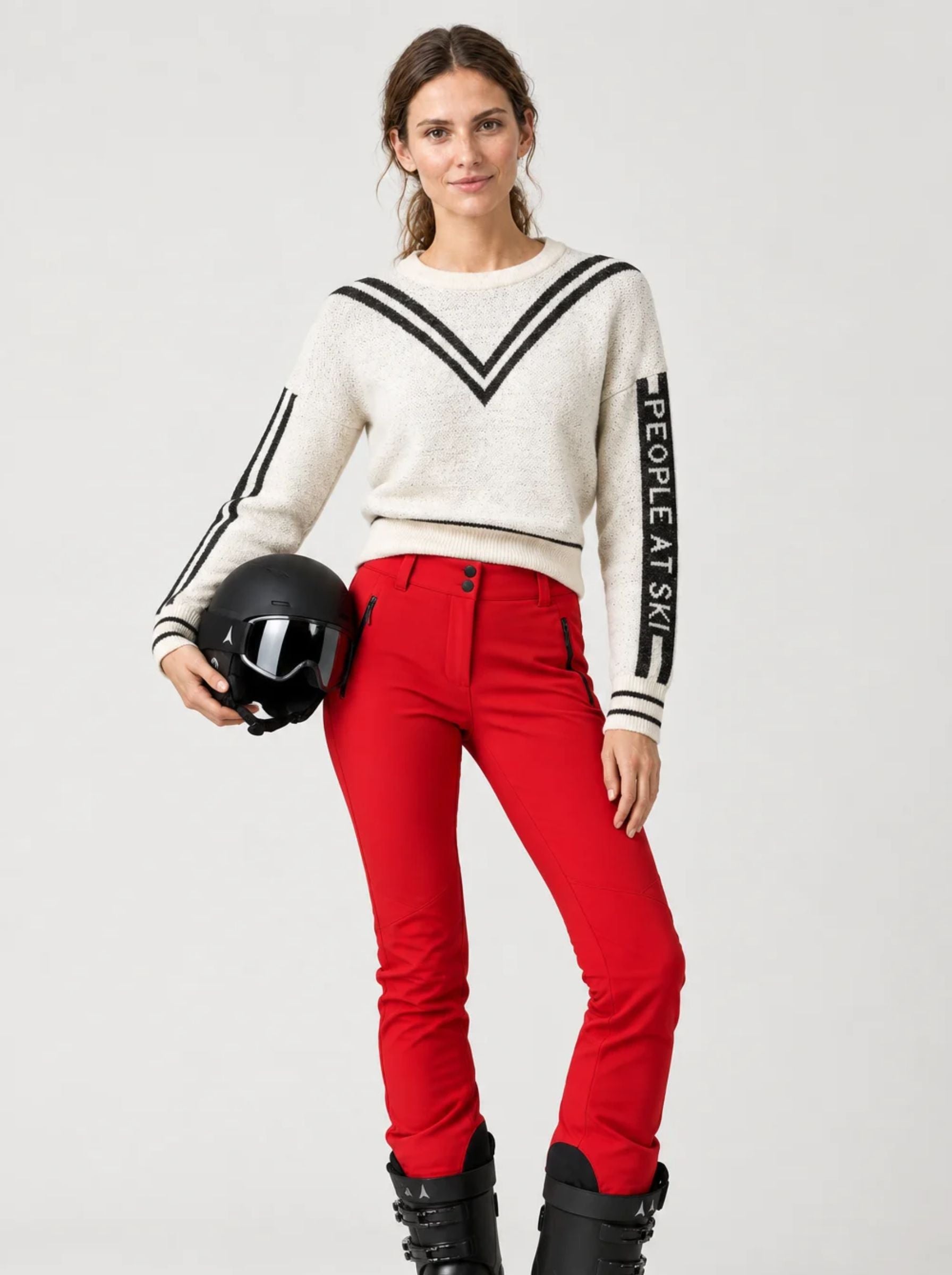 Pipolaki People At Ski maglione donna jacquard taglia M