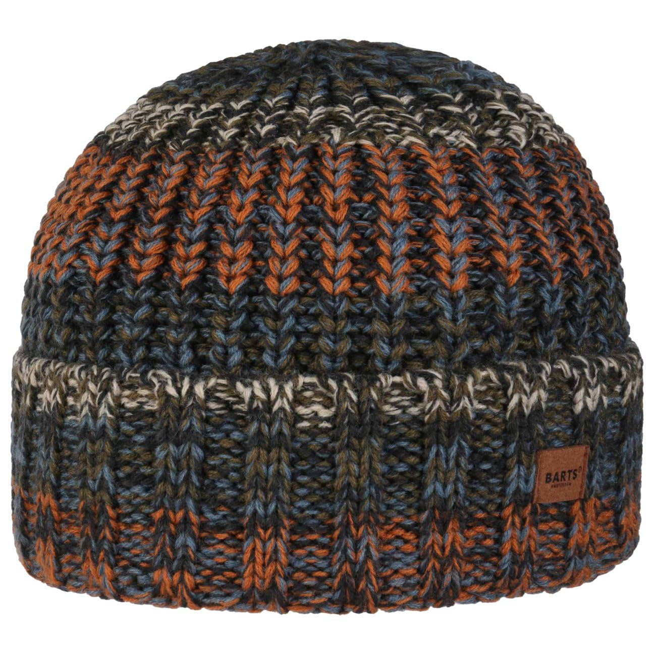 Barts Akotan beanie donna uomo blu con risvolto invernale