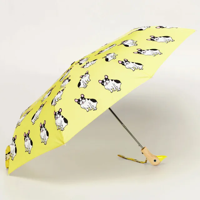 Original Duckhead French Bulldog Ombrello Giallo Compatto