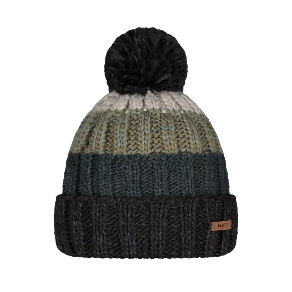 Barts Wilhelm Berretto con Pompon Cedar con Risvolto