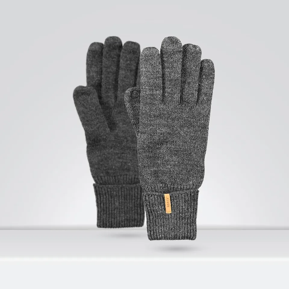Barts Fine Maglia Guanti Unisex Nero Taglia M